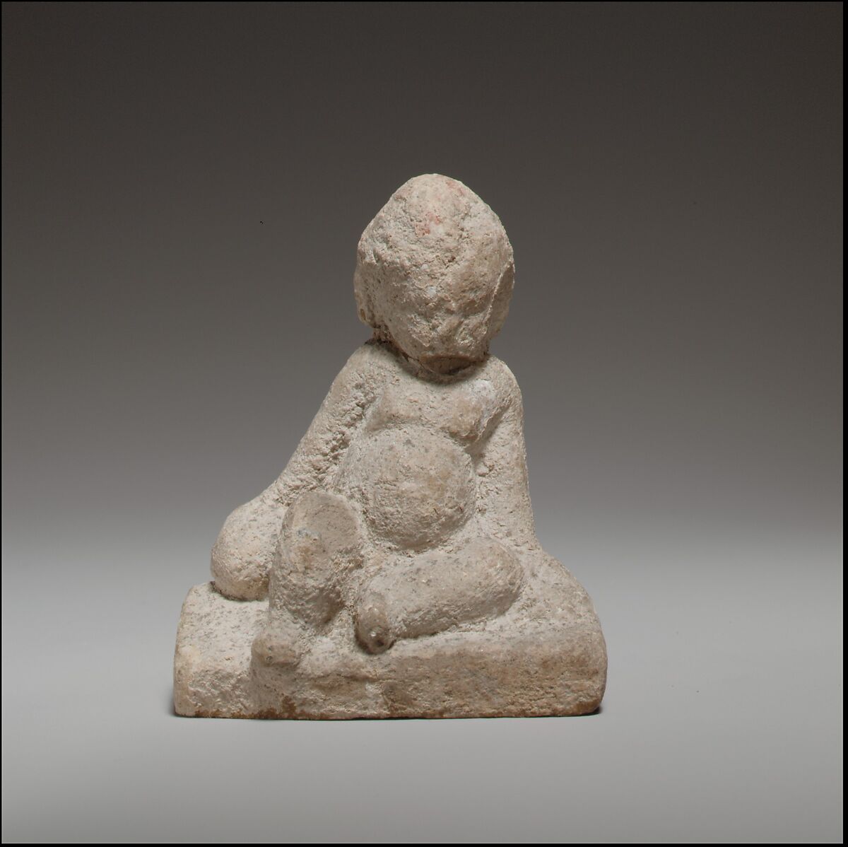 Seated baby, Terracotta, Cypriot