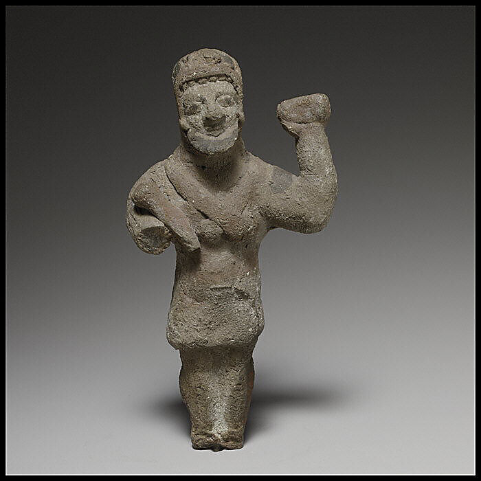 Standing Herakles (?), Terracotta, Cypriot