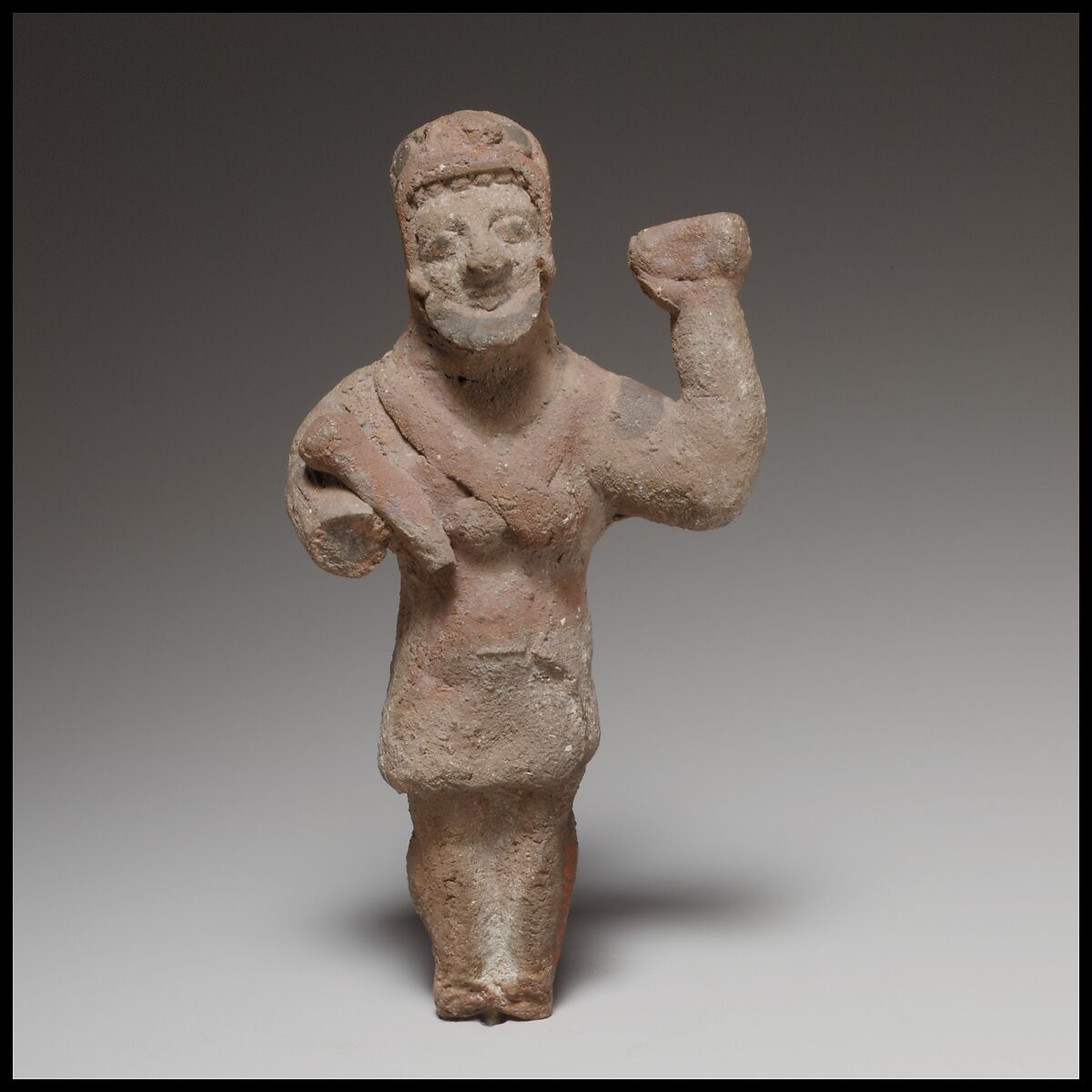 Standing Herakles (?), Terracotta, Cypriot 
