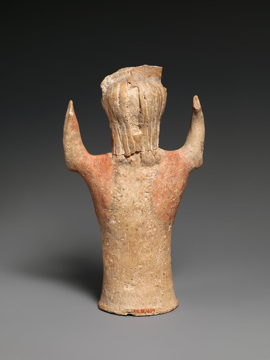 Terracotta female figure, Terracotta, Cypriot