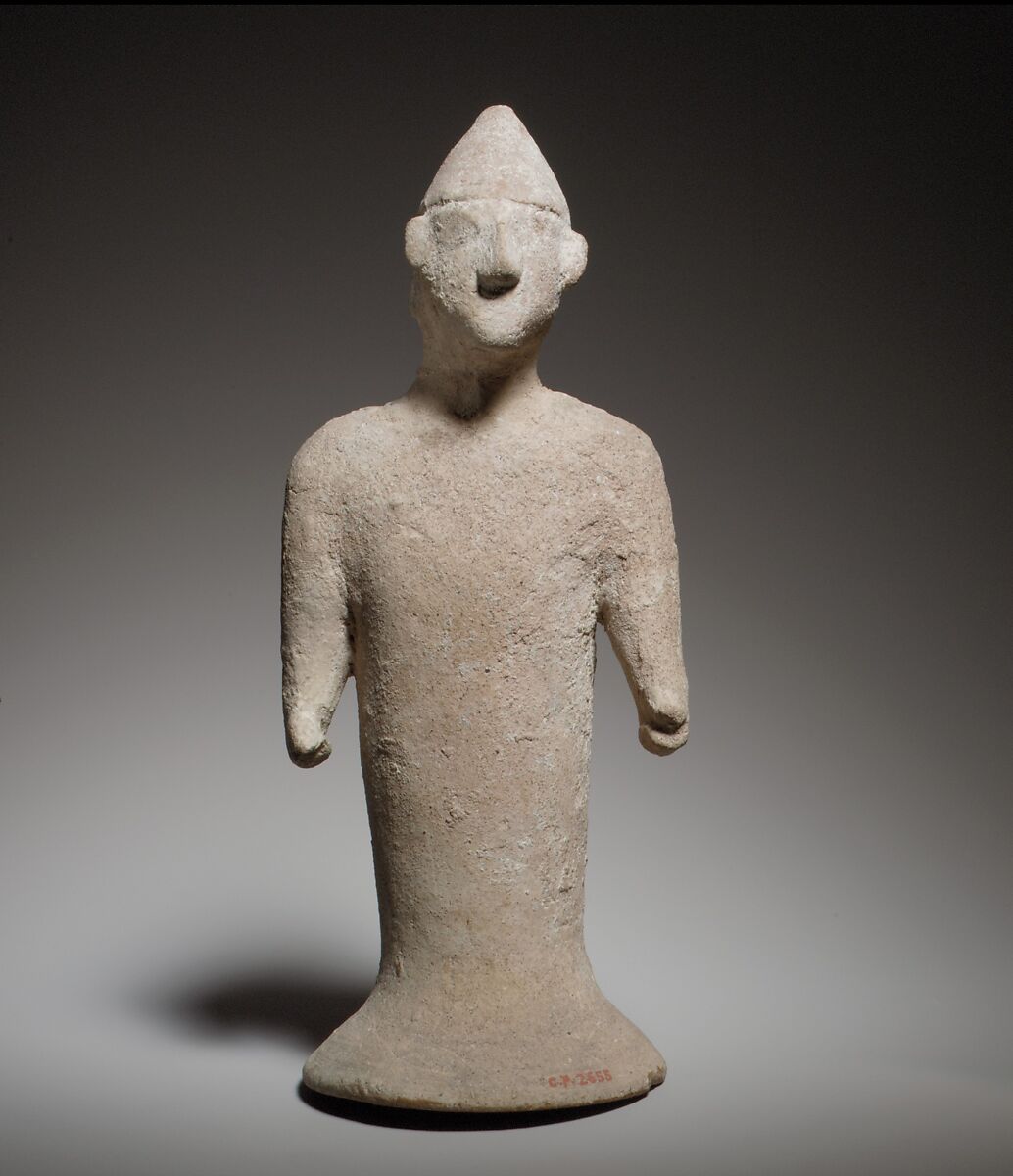 Terracotta figure of a man Cypriot CyproArchaic I The