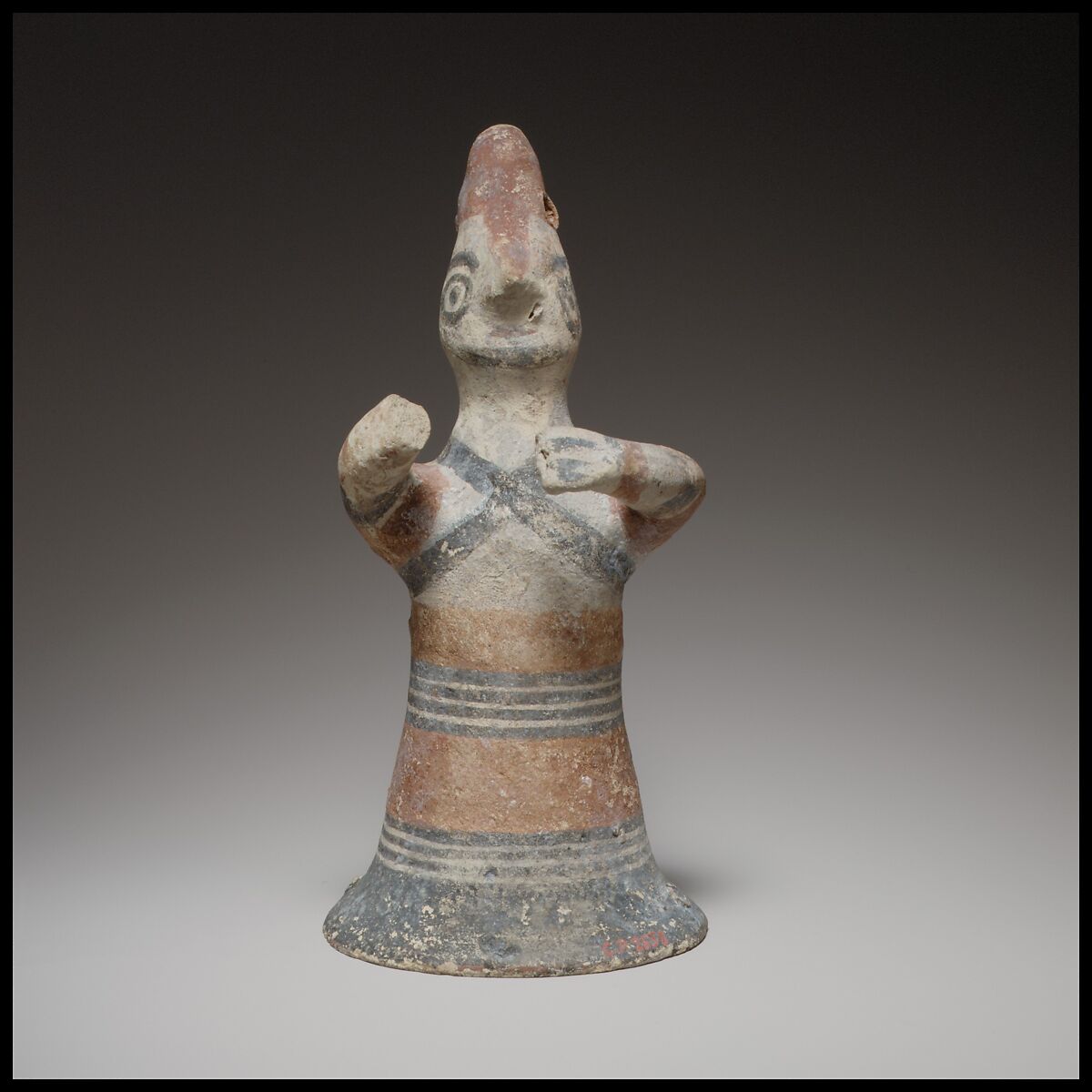 Terracotta statuette of a man, probably a warrior, Terracotta, Cypriot 