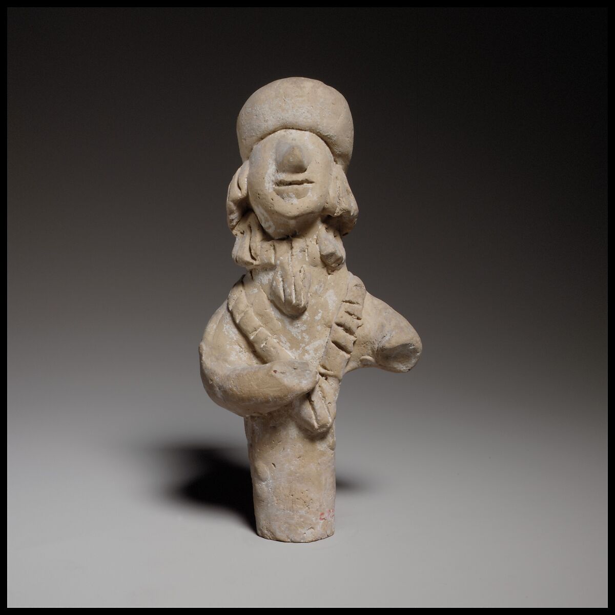 Terracotta statuette of a woman, Terracotta, Cypriot 