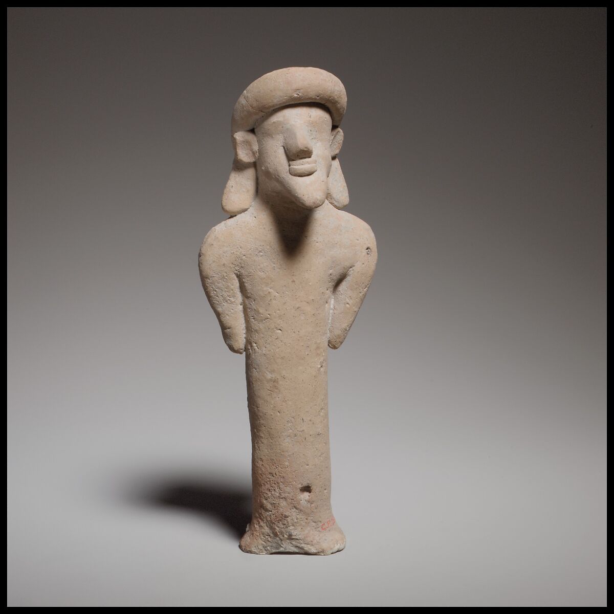 Standing male figurine, Terracotta, Cypriot 