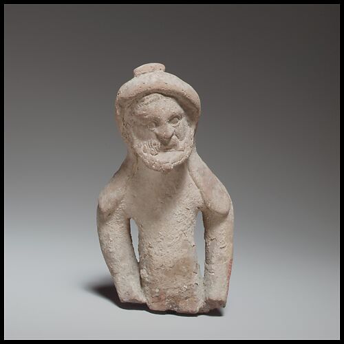Terracotta statuette fragment of a male votary