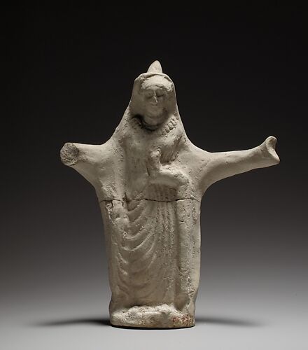 Terracotta statuette of a woman from a ring dance