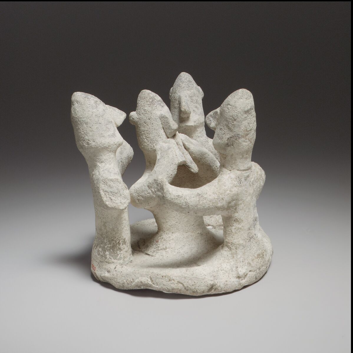 Terracotta statuette of a ring dance, Terracotta, Cypriot 