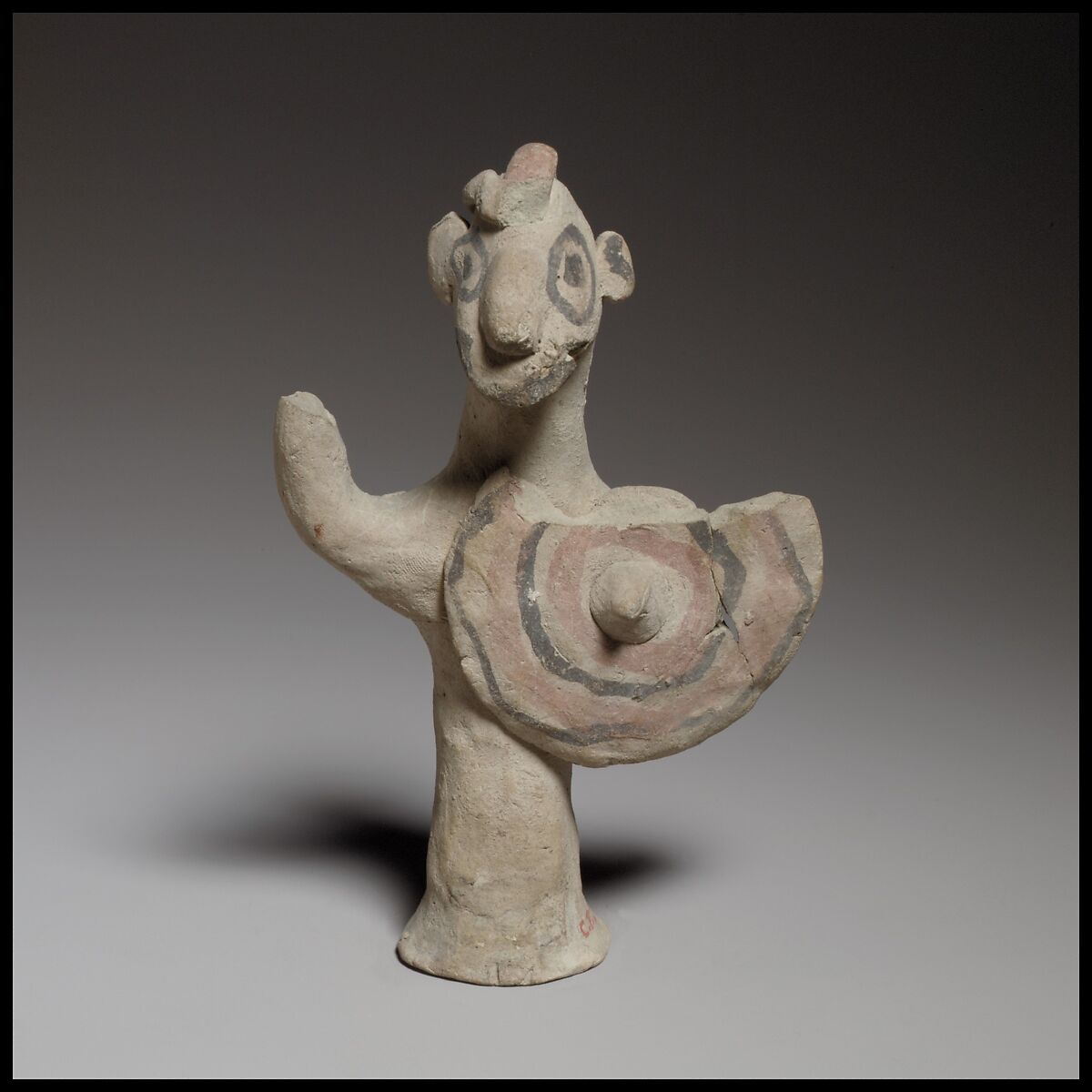 Shield bearer, Terracotta, Cypriot 