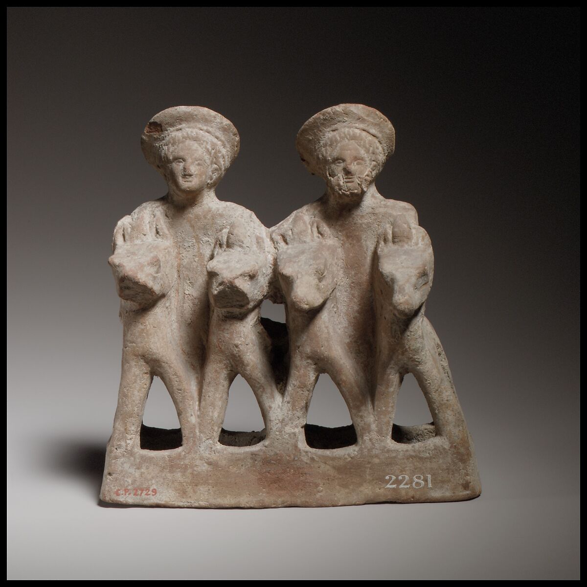 Chariot group, Terracotta, Cypriot 