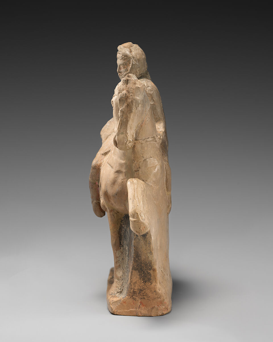 Terracotta statuette of a horseman, Terracotta, Cypriot