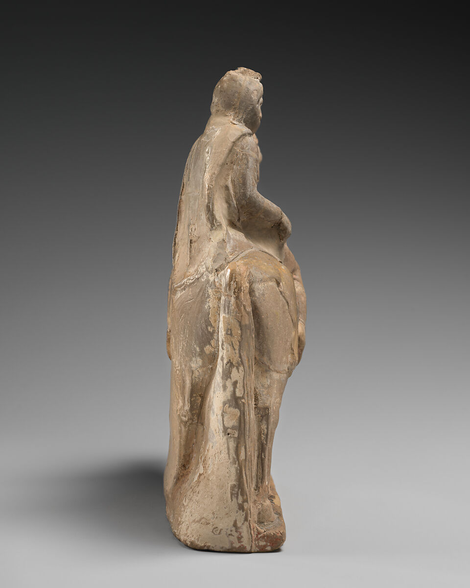 Terracotta statuette of a horseman, Terracotta, Cypriot