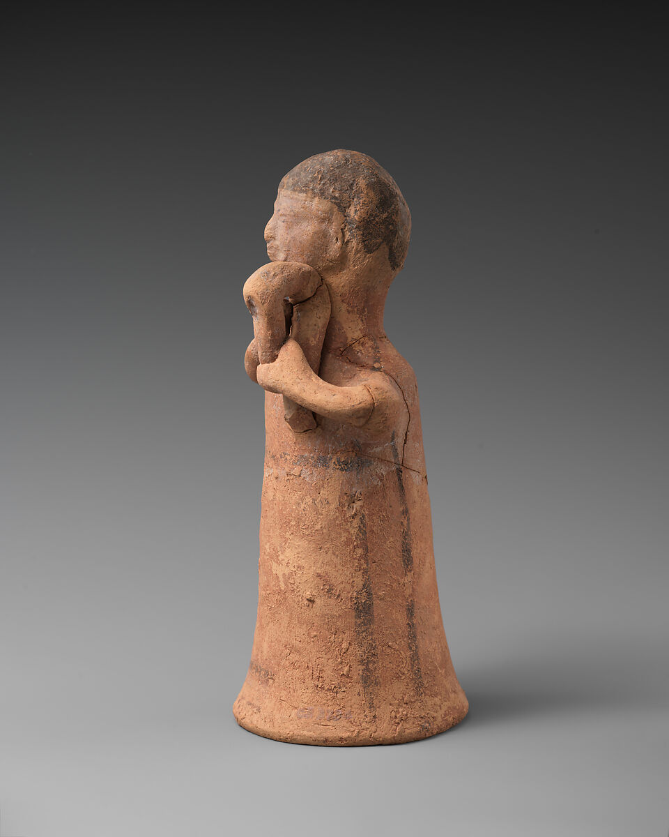 Terracotta female musician, Terracotta, Cypriot