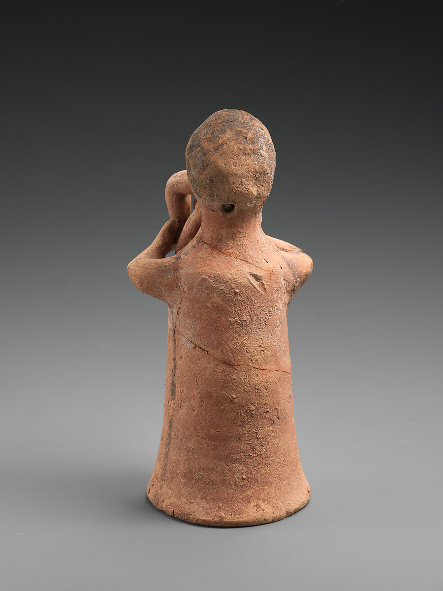 Terracotta female musician, Terracotta, Cypriot