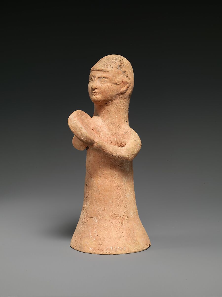 Terracotta female musician, Terracotta, Cypriot 