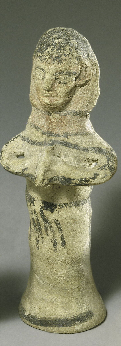 Standing tambourine player, Terracotta, Cypriot