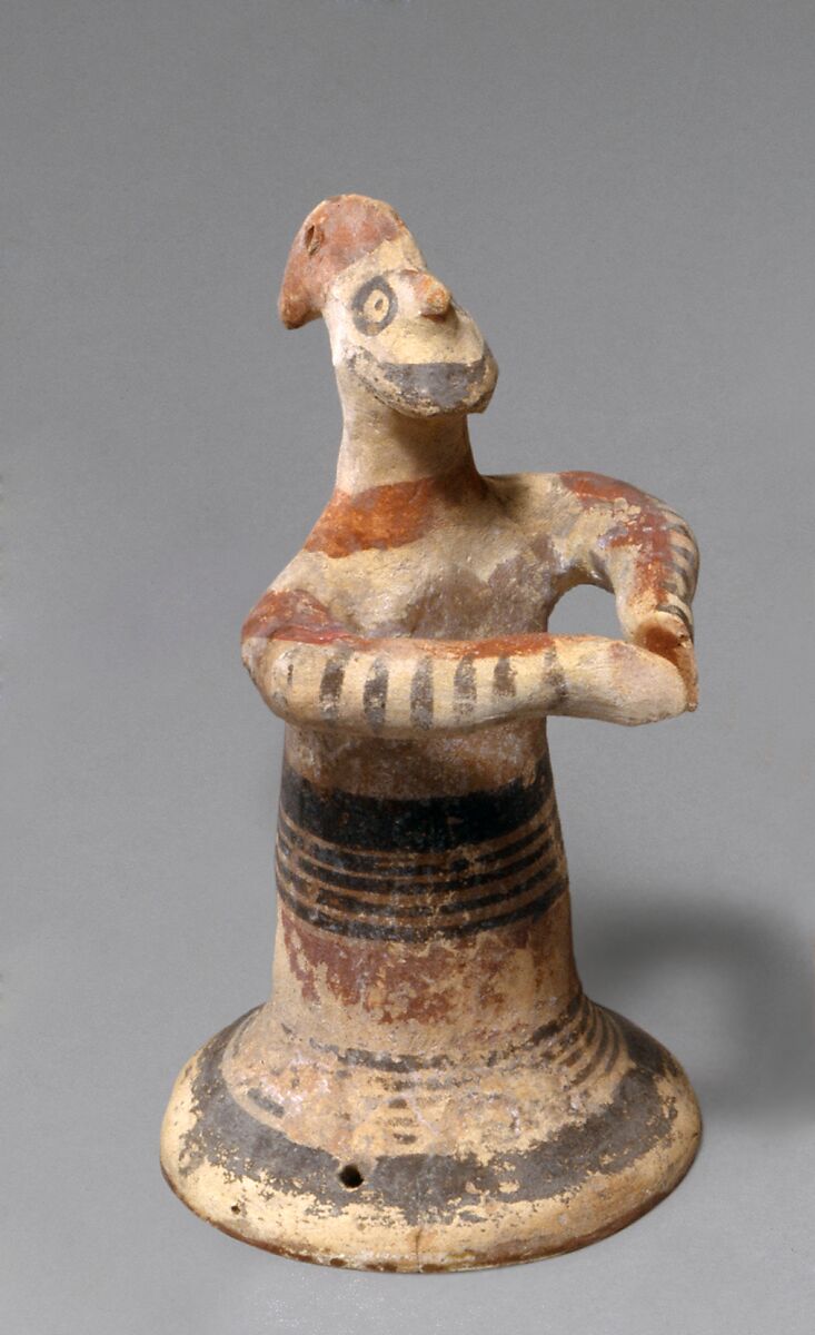 Terracotta statuette of a man, Terracotta, Cypriot 