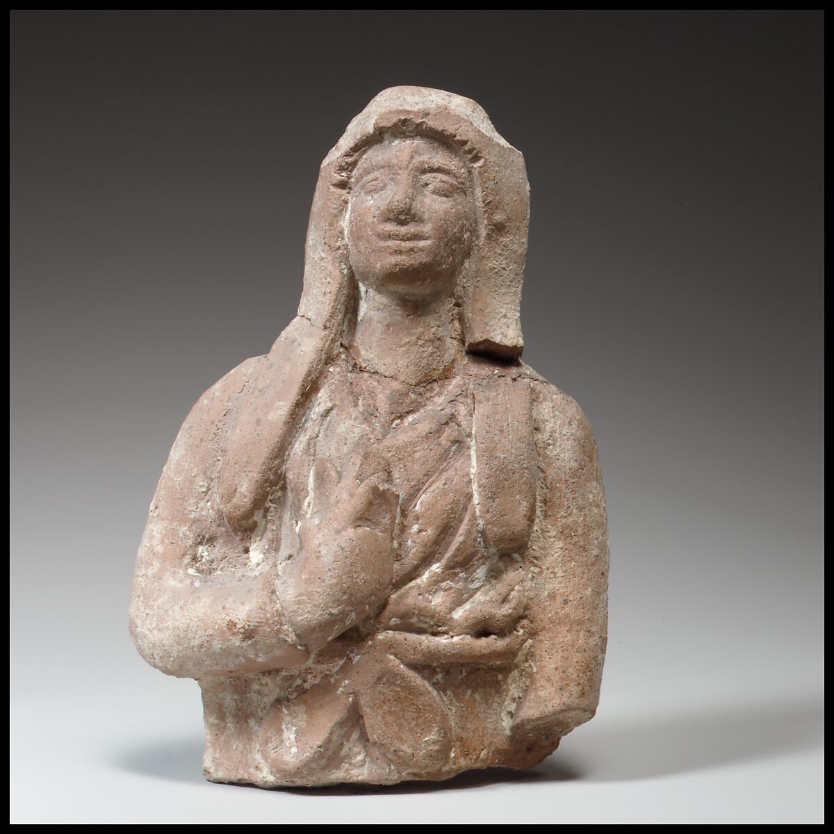 Terracotta mold of a grotesque figure, Greek