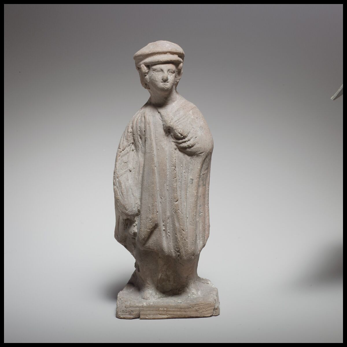 Standing youth, Terracotta, Cypriot 