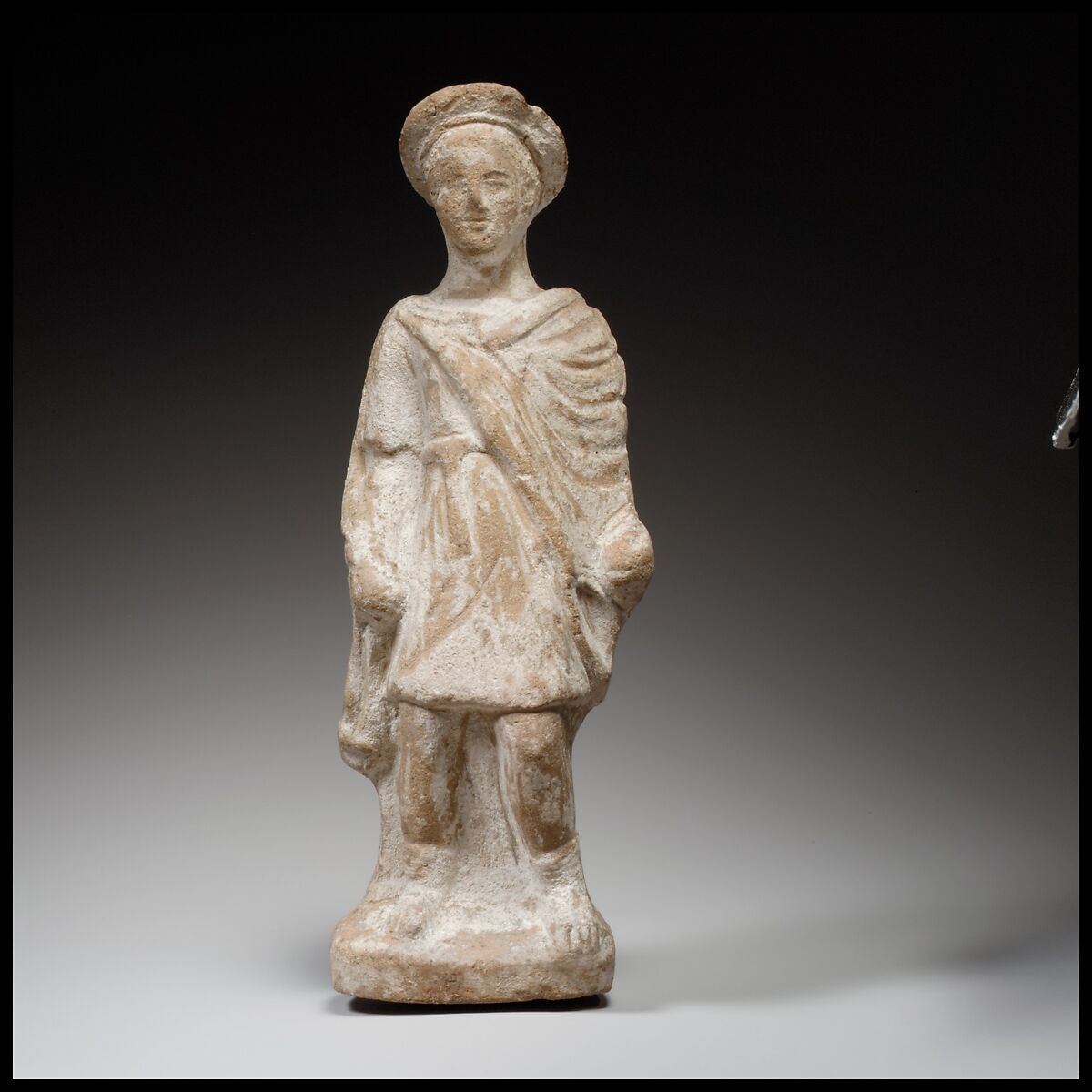 Standing youth, Terracotta, Cypriot 