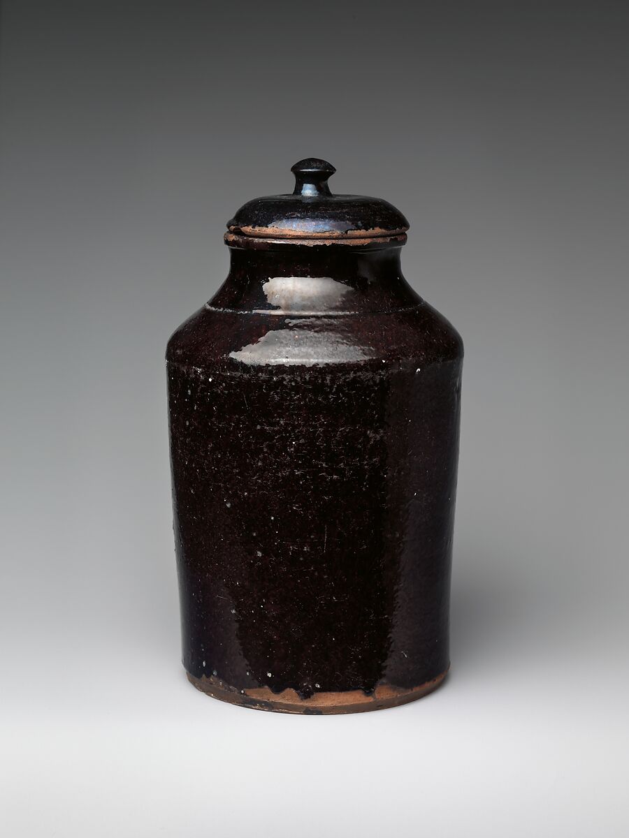 Covered Jar, Stoneware, American 