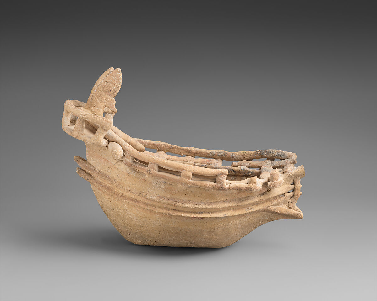 Terracotta model of a ship, Terracotta, Cypriot
