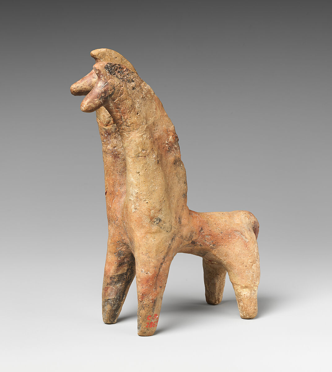 Terracotta pair of horses, Terracotta, Cypriot