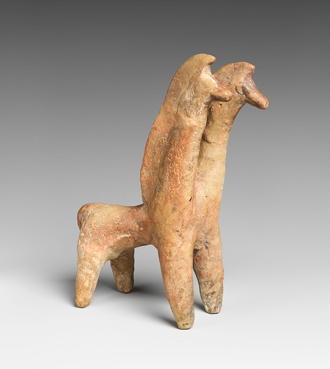 Terracotta pair of horses, Terracotta, Cypriot 