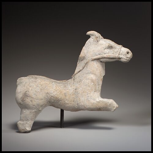 Terracotta statuette of a horse