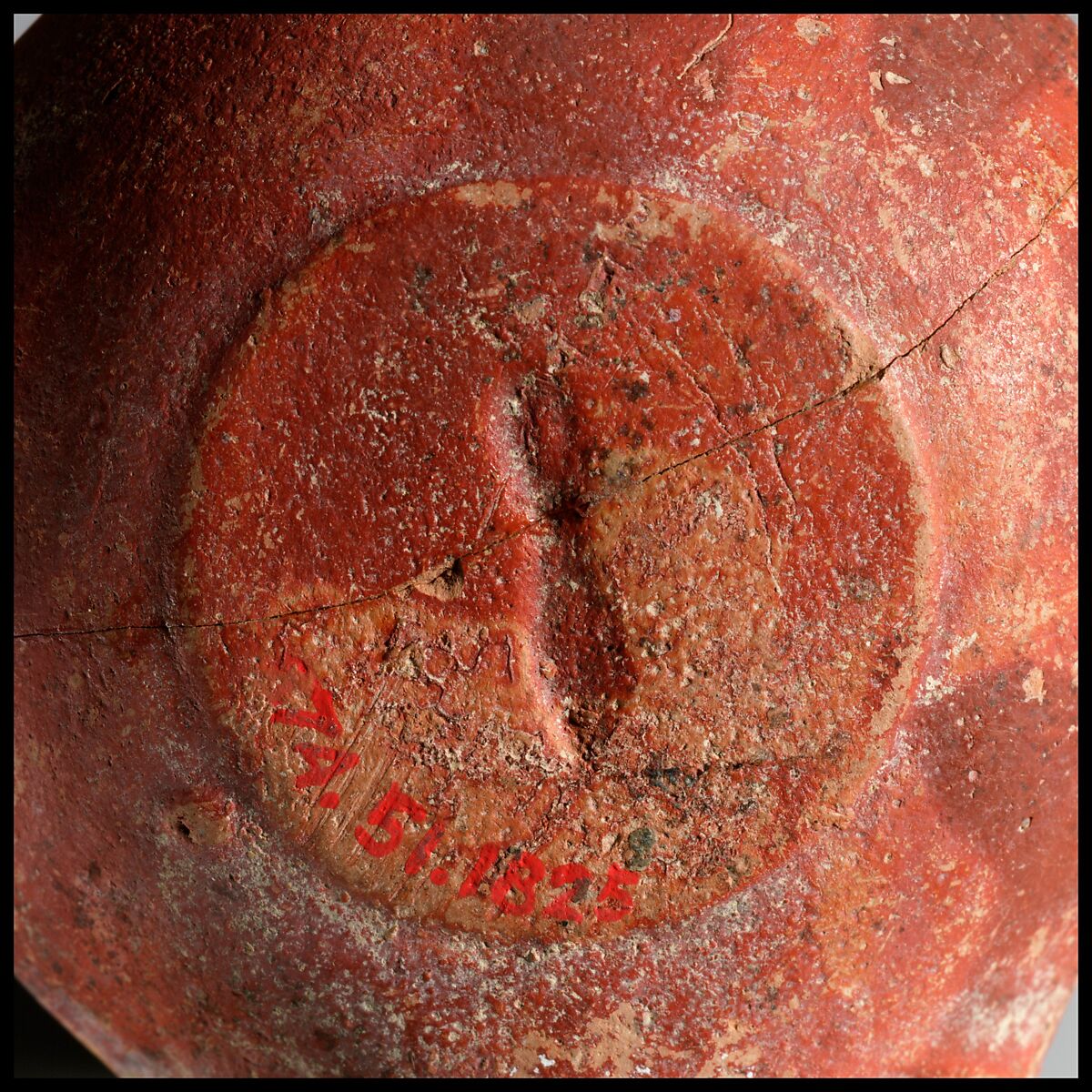 Terracotta oil lamp, Terracotta, Roman