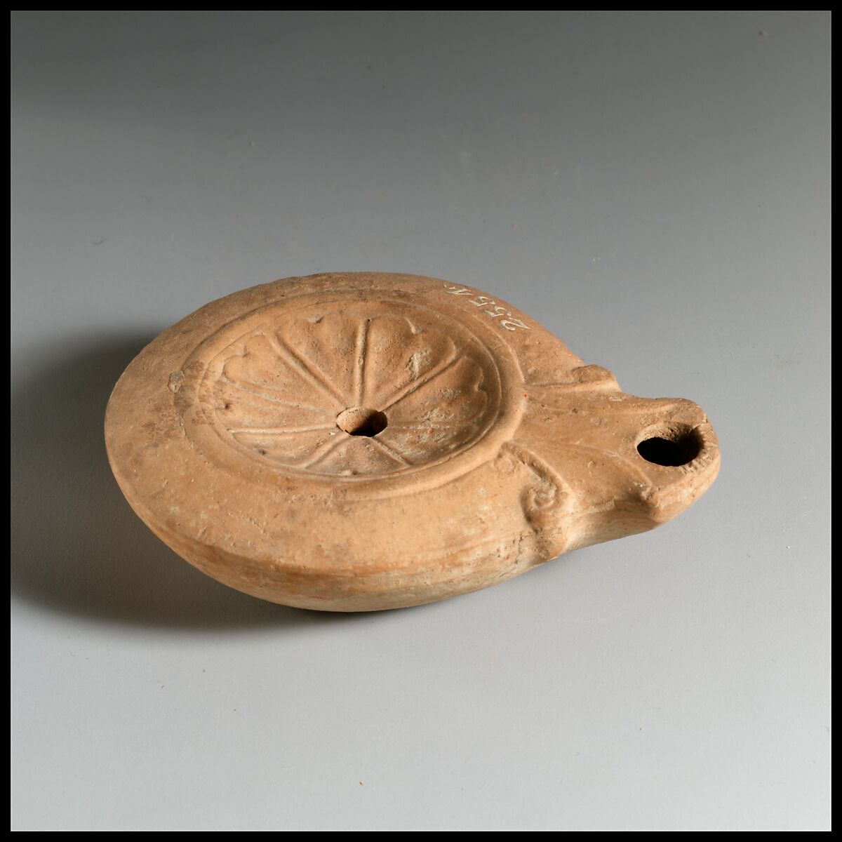 Terracotta oil lamp, Terracotta, Roman, Cypriot