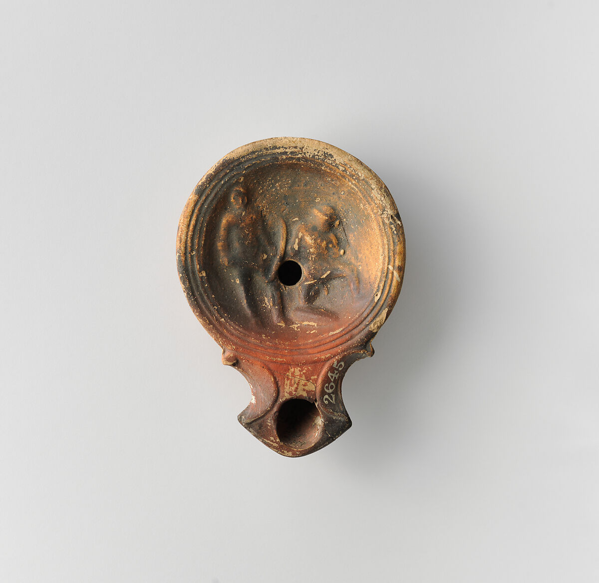 Terracotta oil lamp, Terracotta, Cypriot 