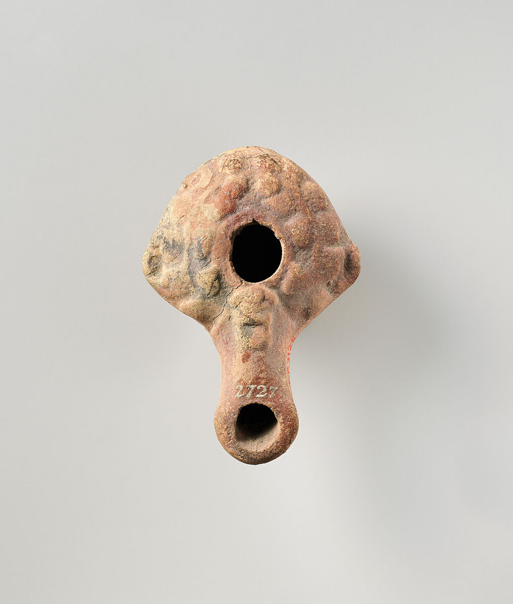Terracotta oil lamp, Terracotta, Greek