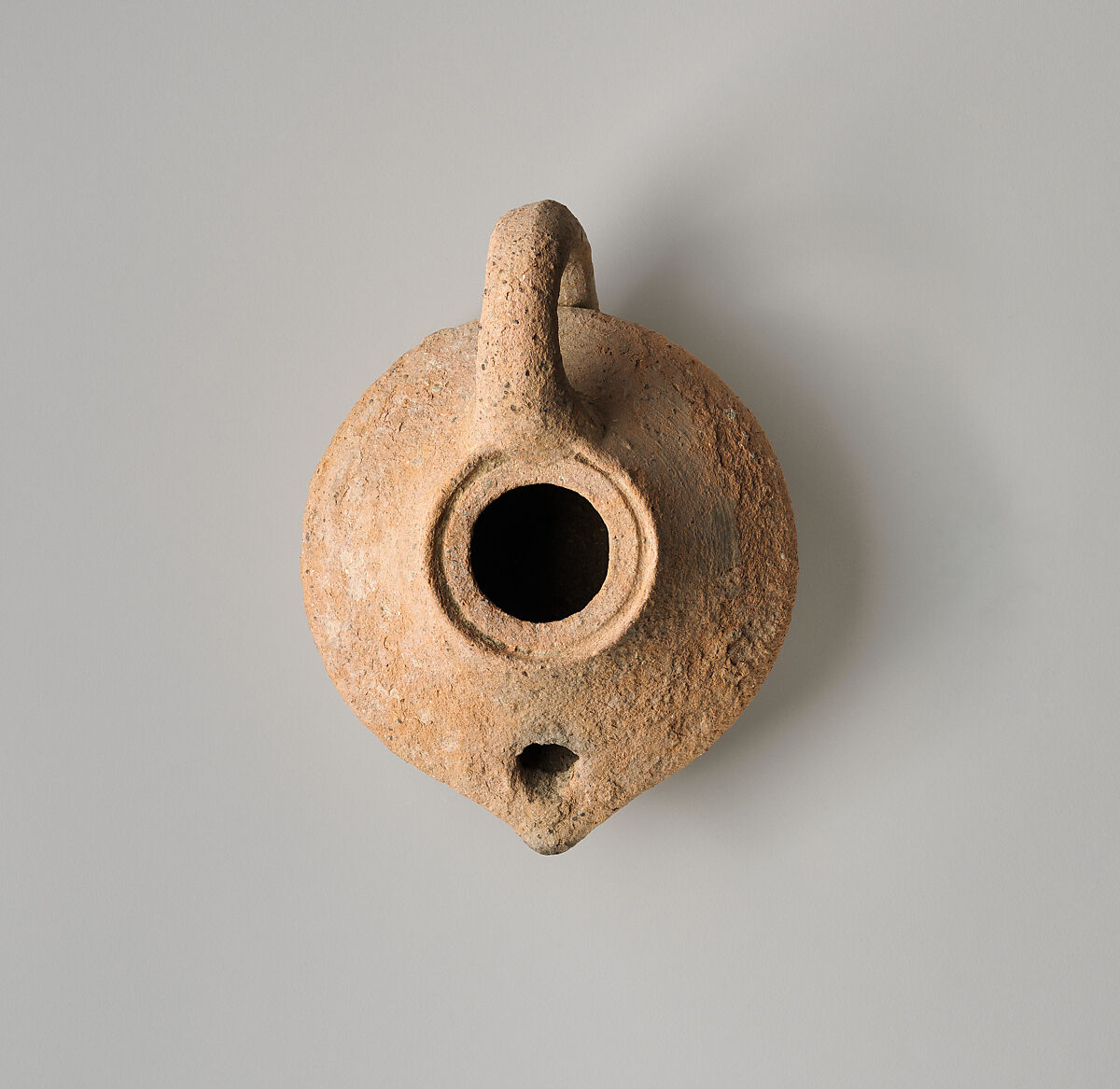 Terracotta oil lamp, Terracotta, Greek 