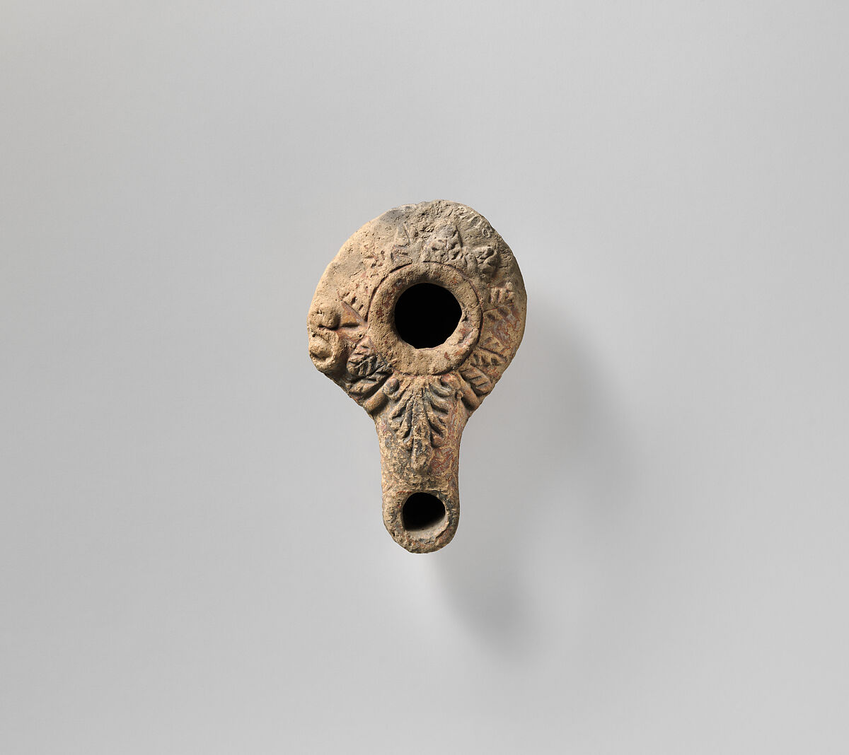 Terracotta oil lamp, Terracotta, Greek 