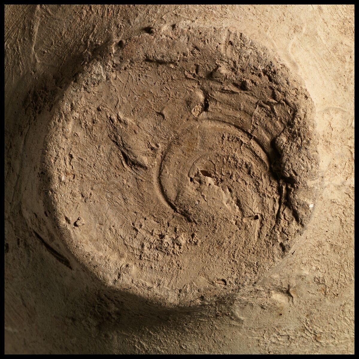 Terracotta saucer-shaped lamp, Terracotta, Cypriot