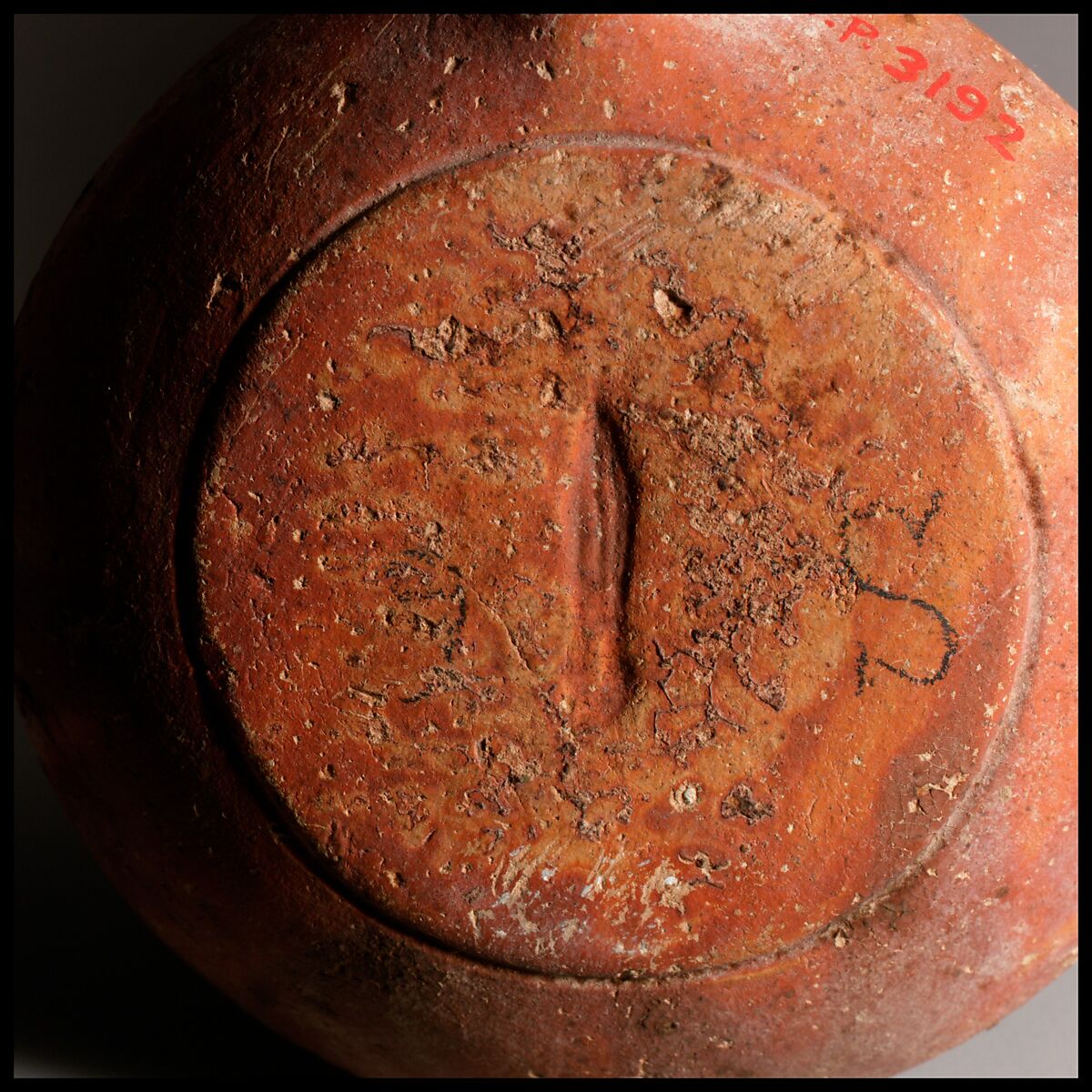 Terracotta oil lamp, Terracotta, Roman