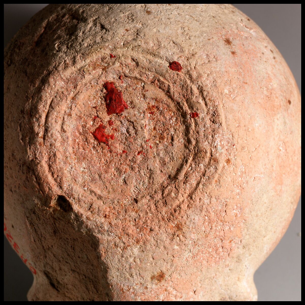 Terracotta oil lamp, Terracotta, Roman