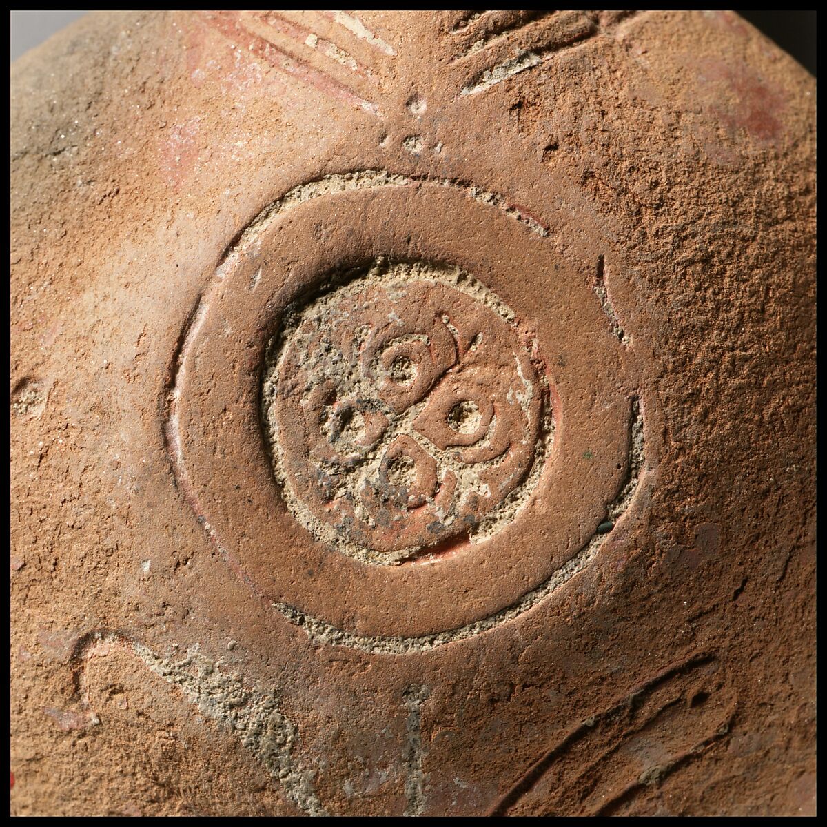 Terracotta oil lamp, Terracotta, Roman, Ephesian