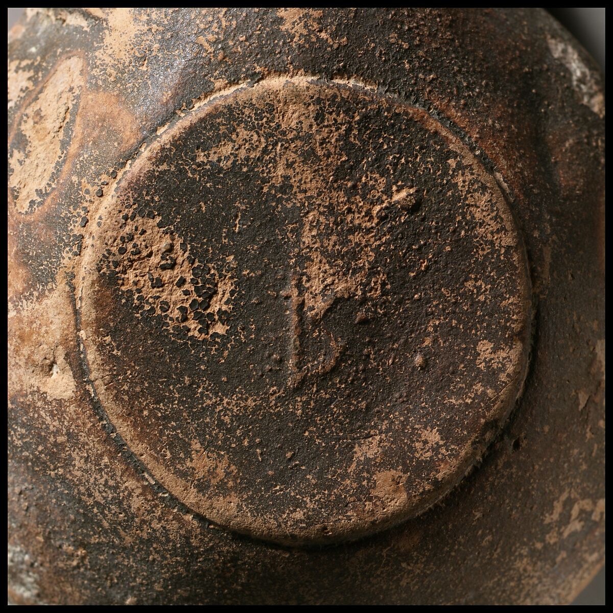 Terracotta oil lamp, Terracotta, Roman