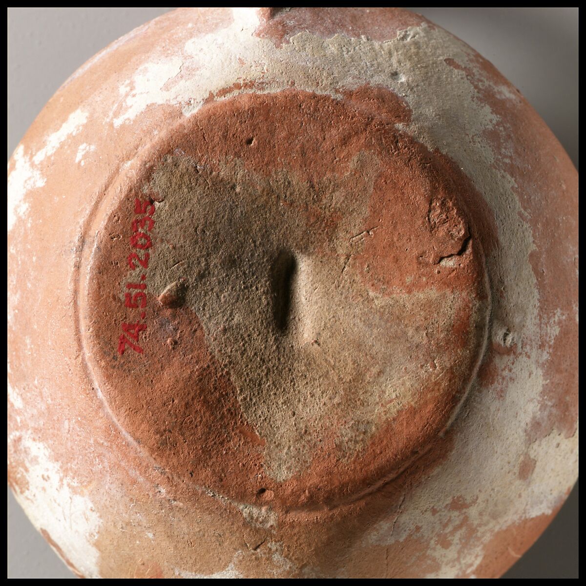 Terracotta oil lamp, Terracotta, Roman, Cypriot
