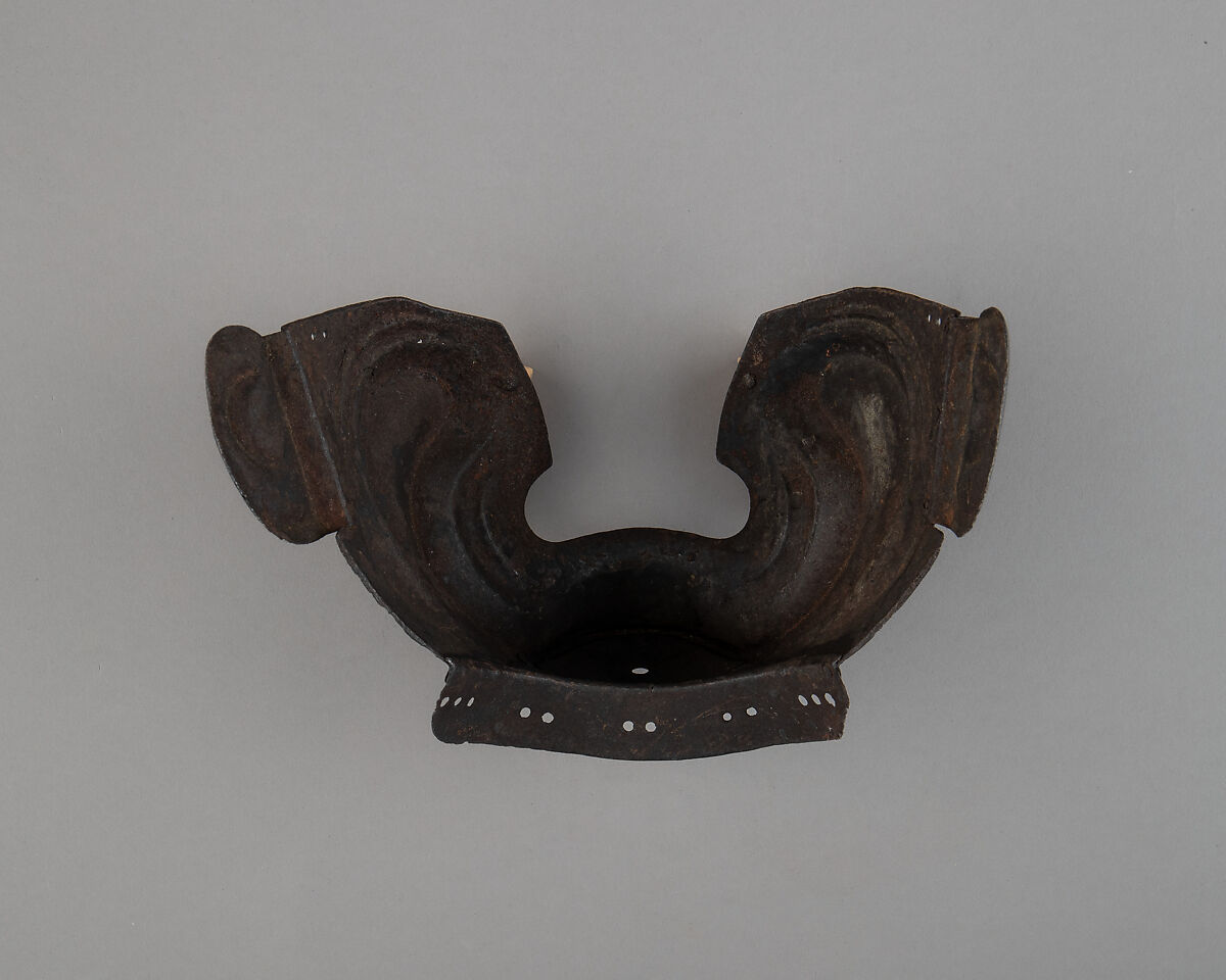 Half Mask (Menpō), Iron, Japanese