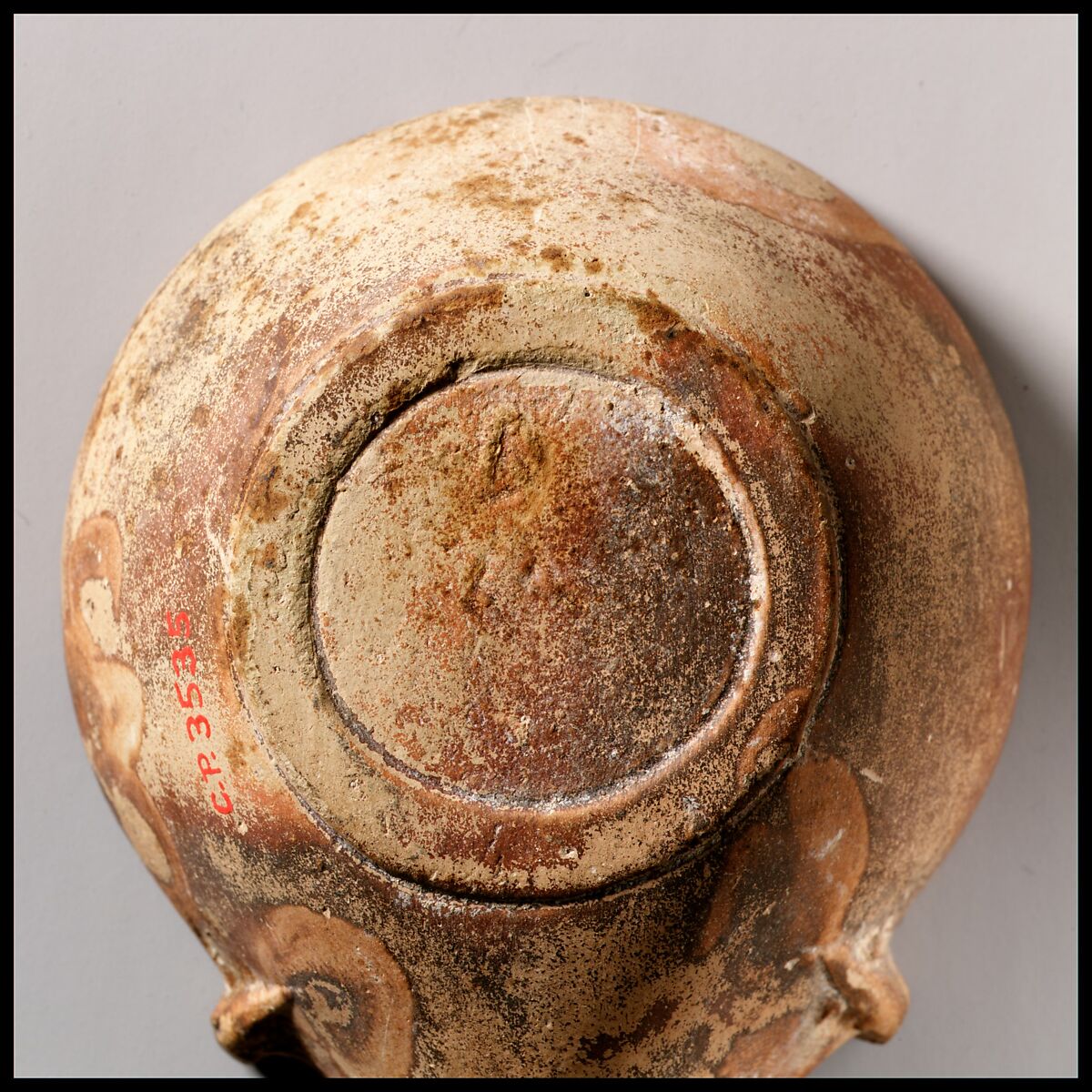 Terracotta oil lamp, Terracotta, Roman
