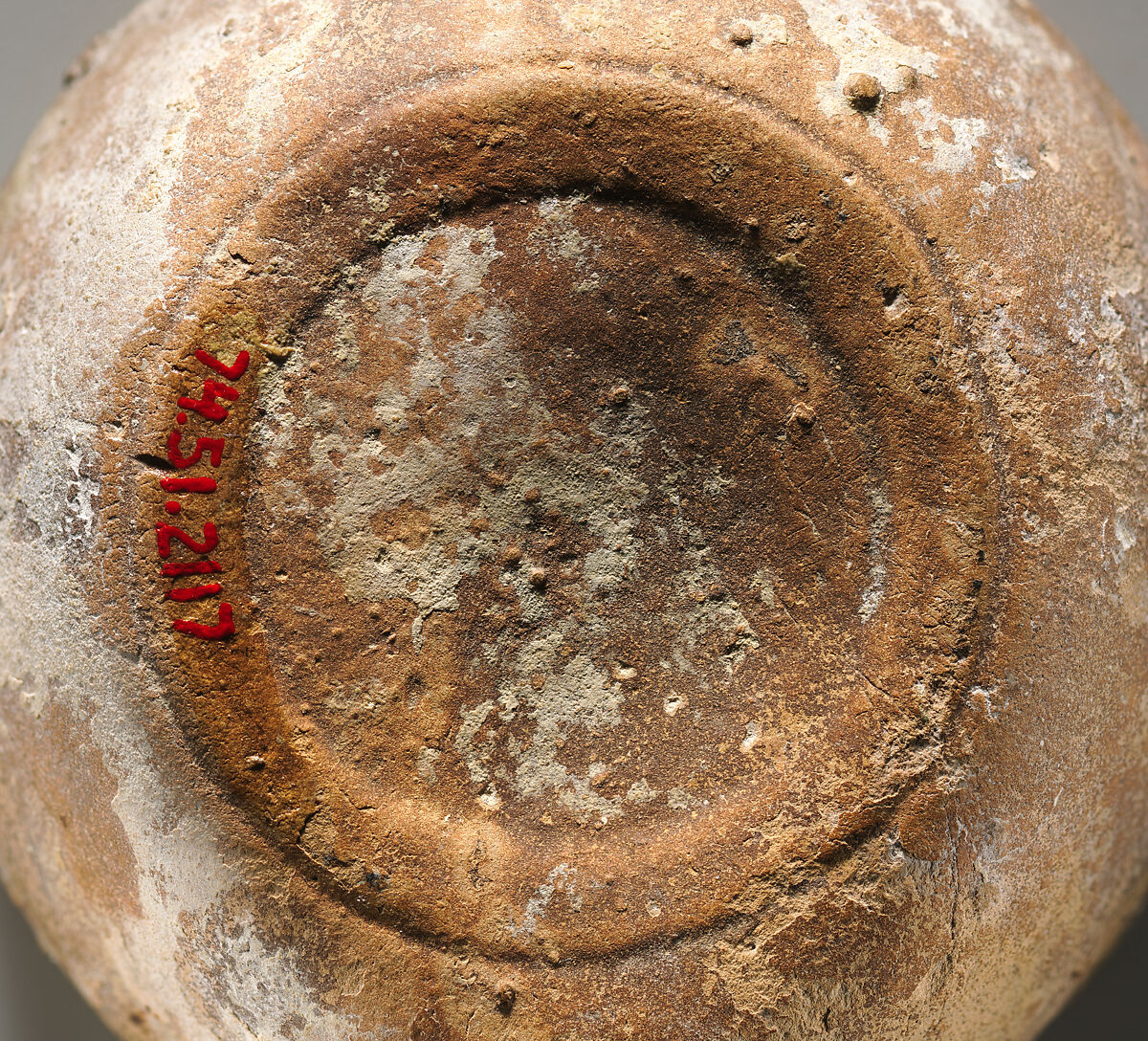 Terracotta oil lamp, Terracotta, Roman