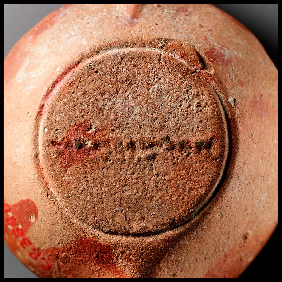 Terracotta oil lamp, Terracotta, Roman