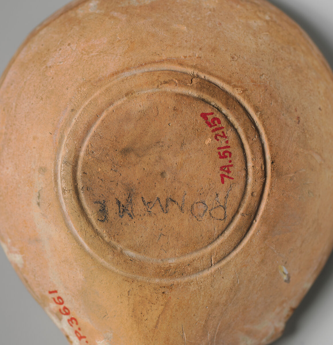 Terracotta oil lamp, Terracotta, Roman, Cnidian