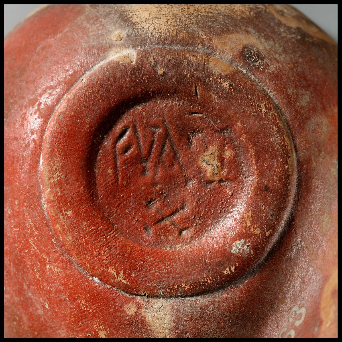 Terracotta oil lamp, Terracotta, Roman