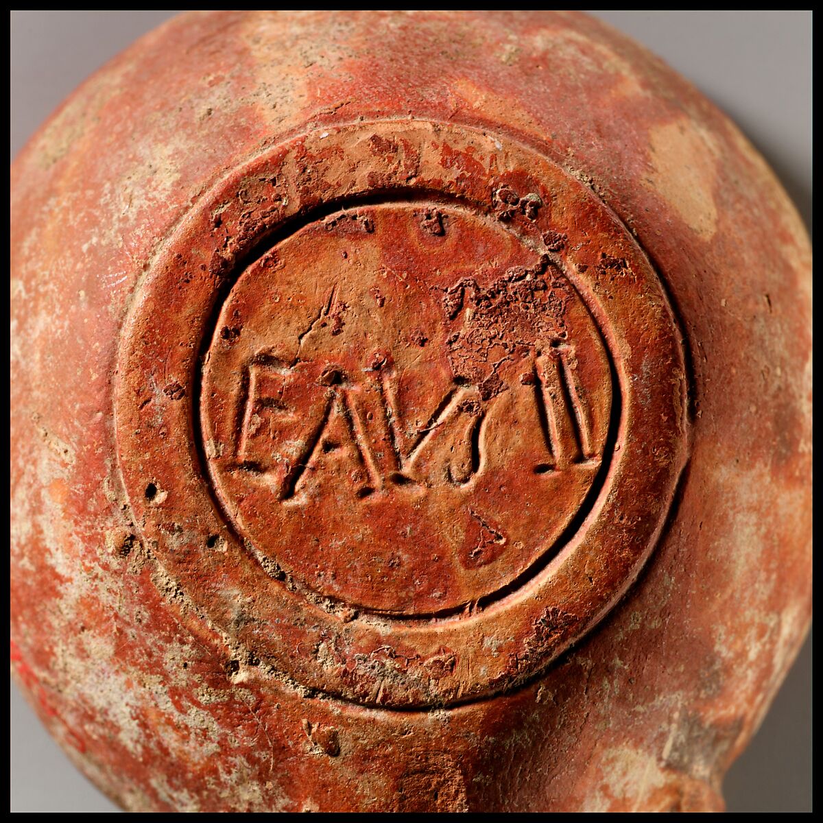 Terracotta oil lamp, Terracotta, Roman, Cypriot