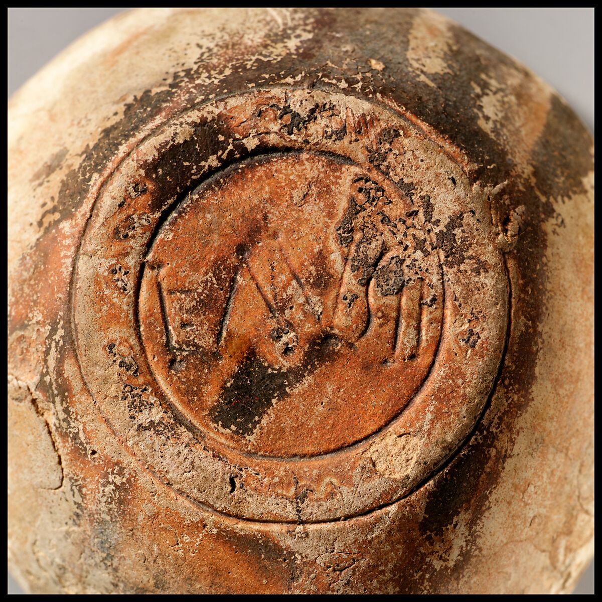 Terracotta oil lamp, Terracotta, Roman, Cypriot