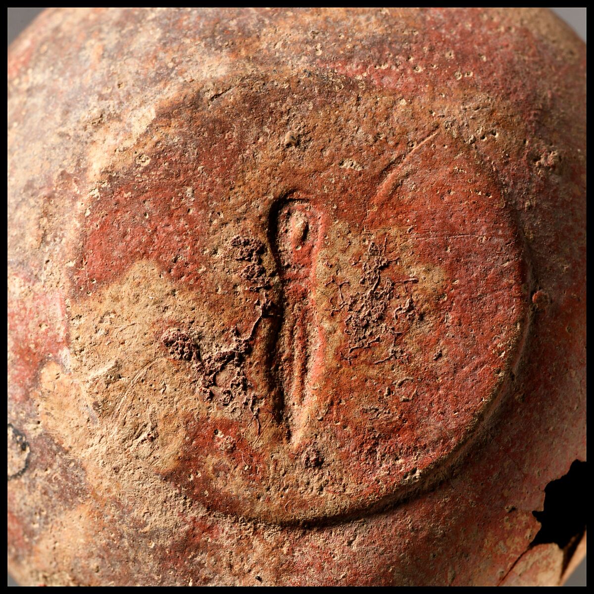 Terracotta oil lamp, Terracotta, Greek or Roman