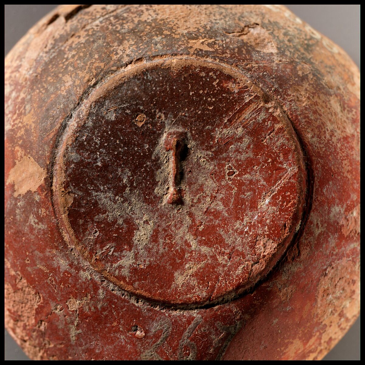 Terracotta oil lamp, Terracotta, Roman, Cypriot